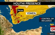 اماكن نفوذ الحوثيين حسب موقع CNN الامريكي