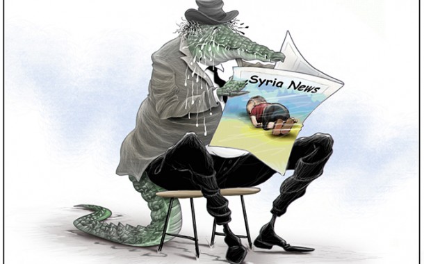 دموع التماسيح على سوريا “كاريكاتير”
